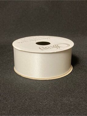 Offray White Craft Ribbon 1.5” x 252”